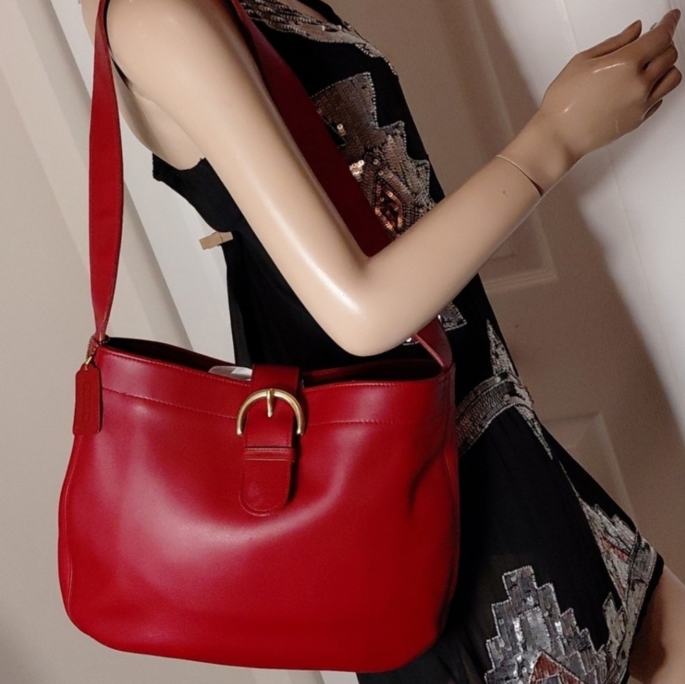 VINTAGE COACH 1997 13X10.5IN ELDRIDGE HOBO TOTE BAG